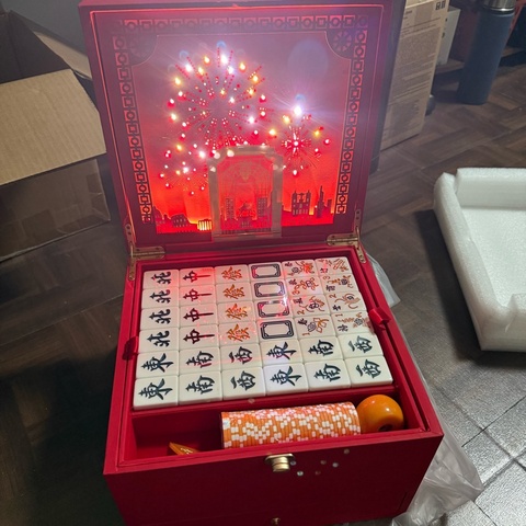 【BVLGARI 寶格麗】限量紅色麻將組