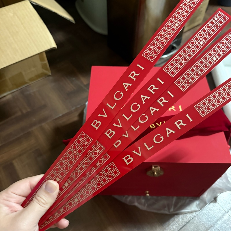 【BVLGARI 寶格麗】限量紅色麻將組-7