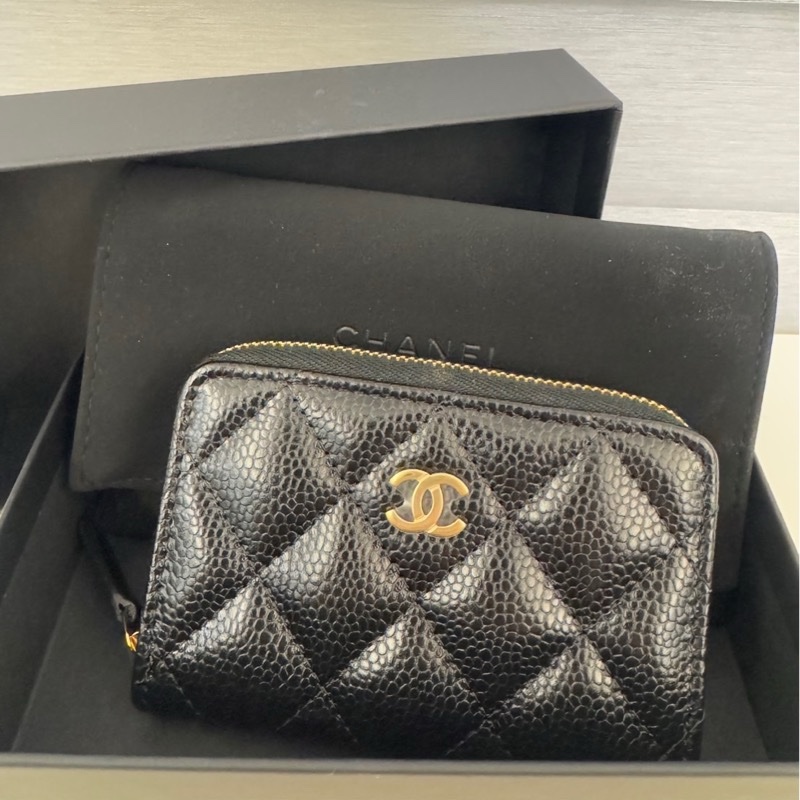 Chanel經典拉鏈零錢包-0