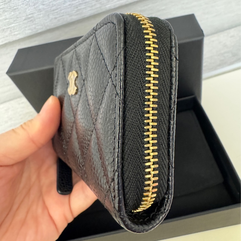 Chanel經典拉鏈零錢包-8