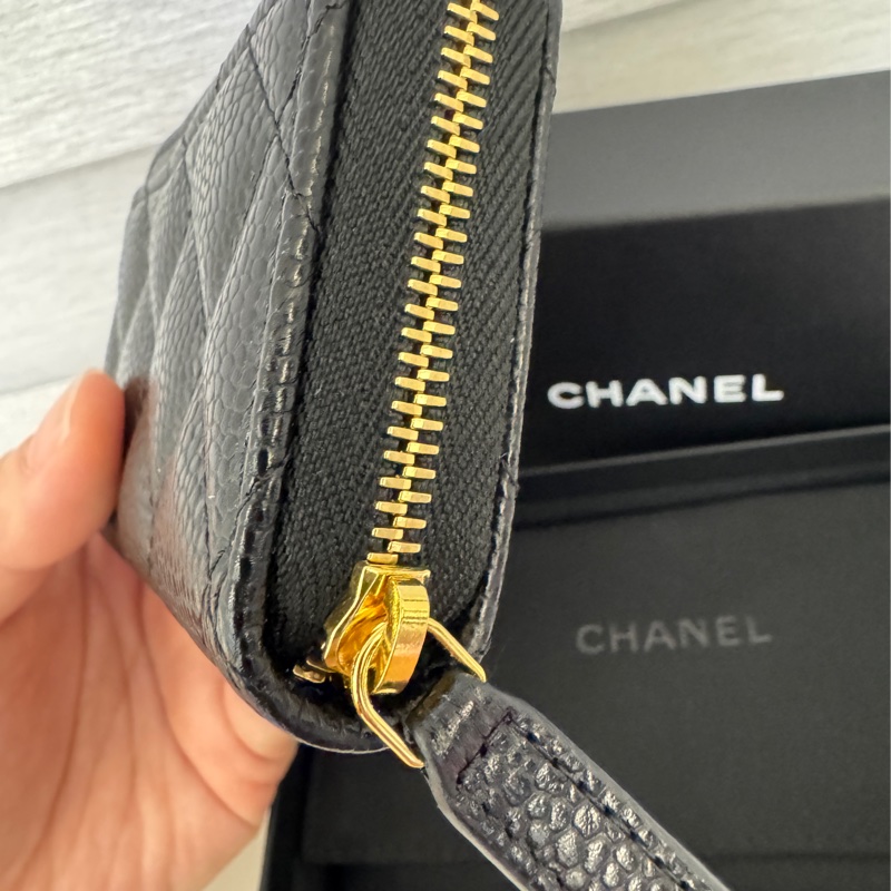 Chanel經典拉鏈零錢包-9