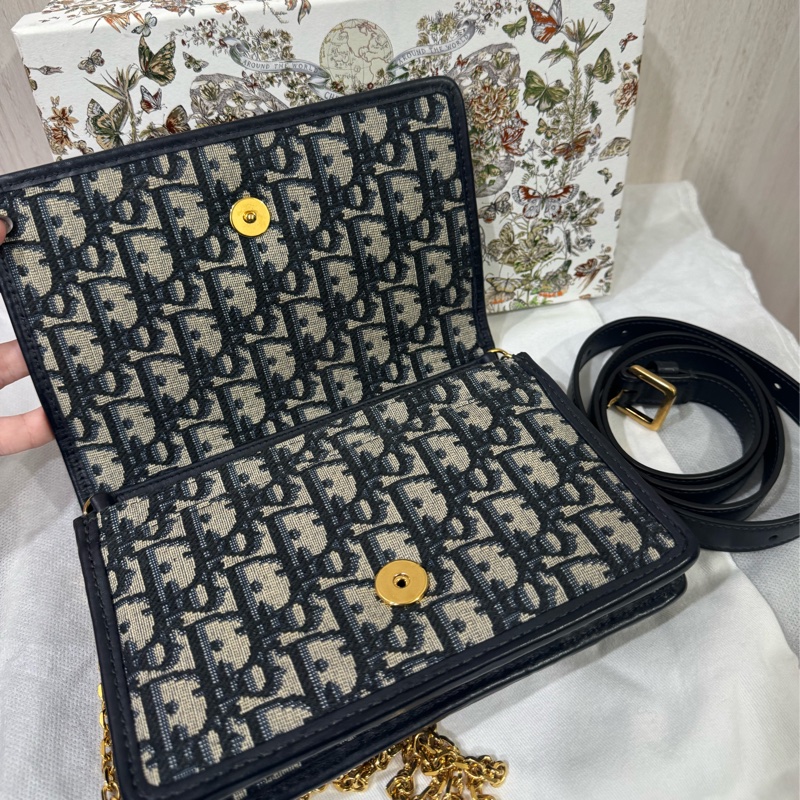 Dior經典老花兩用斜背包-12
