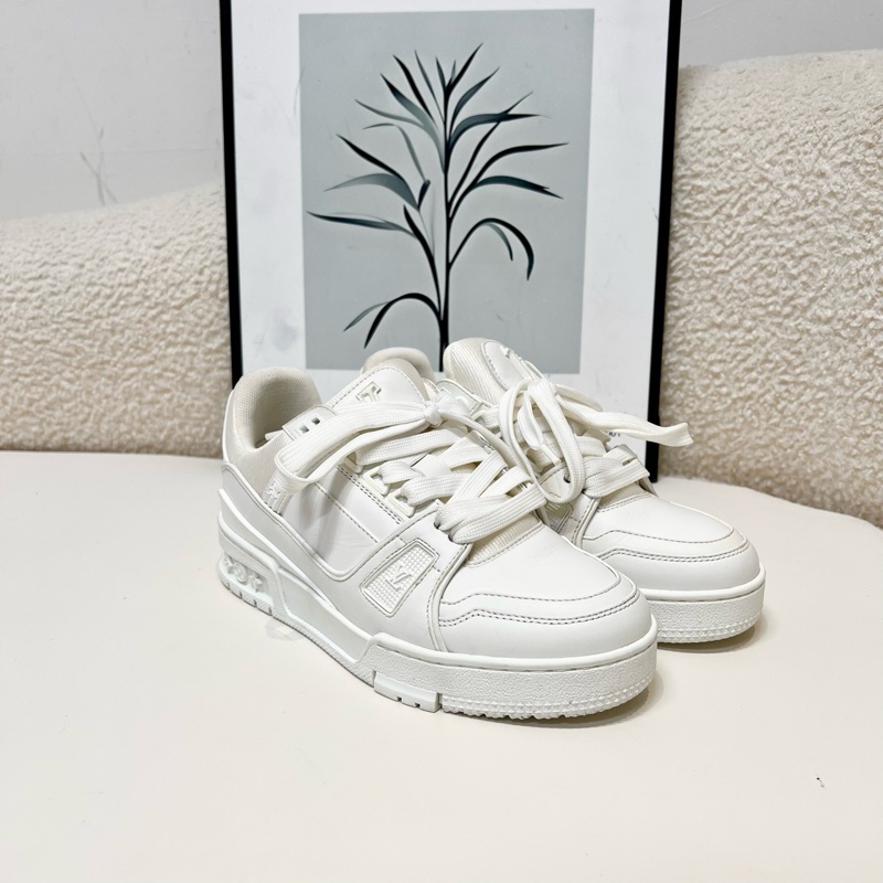 lv/路易威登 trainer純白休閒鞋 板鞋 時尚百搭款 35碼-2