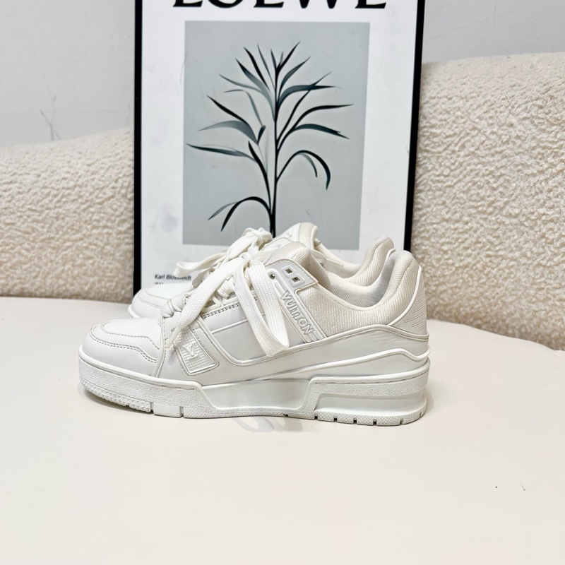 lv/路易威登 trainer純白休閒鞋 板鞋 時尚百搭款 35碼-6