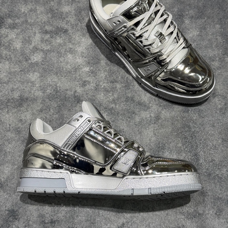LOUIS VUITTON 路易威登 LV Trainer 鏡面漆皮 38碼-5