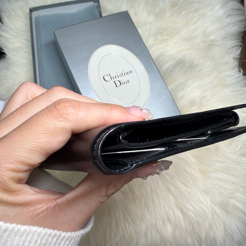 dior 長夾 最便宜 大出清！！全新 黑金 皮夾 錢包 男女可用-5