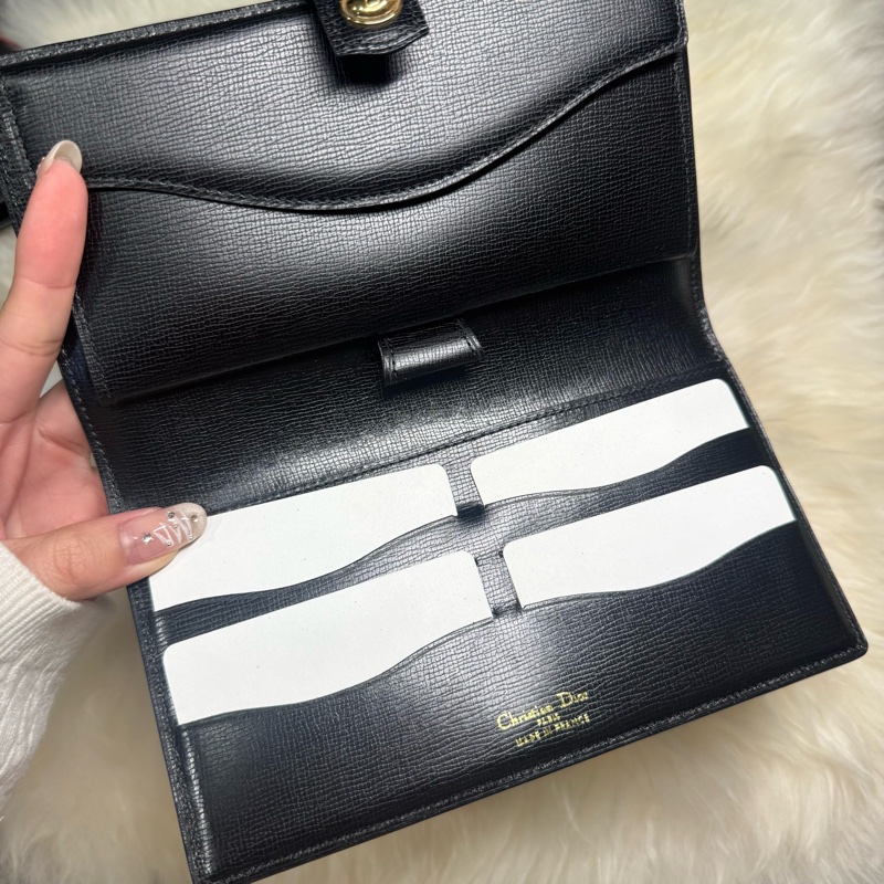 dior 長夾 最便宜 大出清！！全新 黑金 皮夾 錢包 男女可用-6