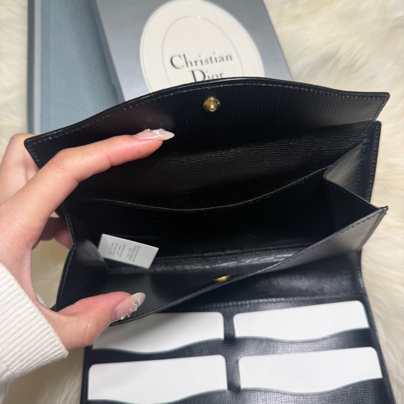 dior 長夾 最便宜 大出清！！全新 黑金 皮夾 錢包 男女可用-8