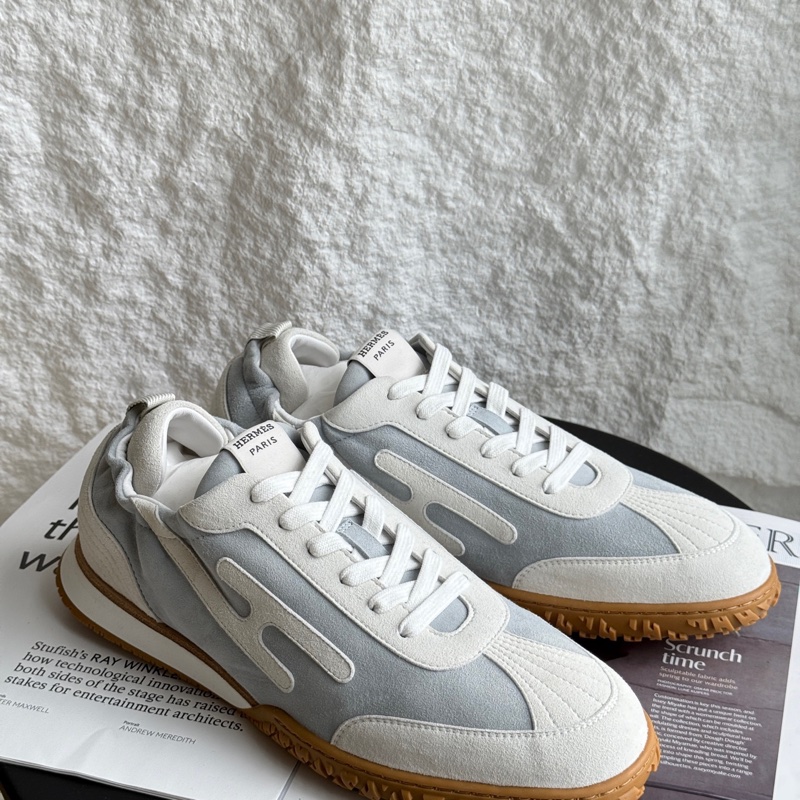 全新未使用 Hermes🐴愛馬仕 愛馬仕Jet男士麂皮德訓鞋 43碼 藍白。-1