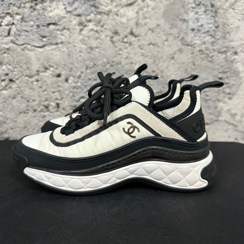 Chanel香奈兒黑白熊貓氣墊運動鞋 35碼-1