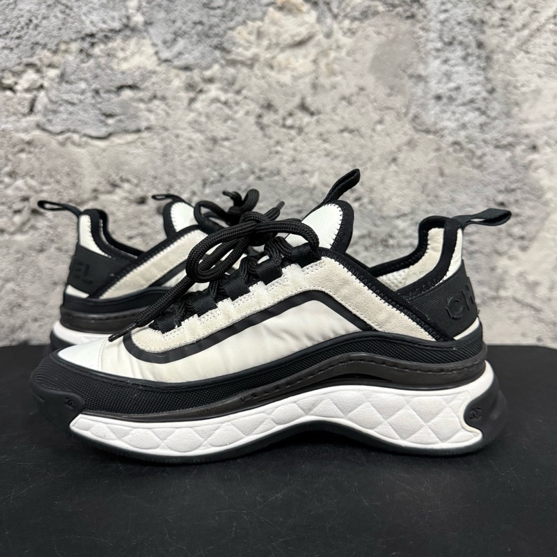 Chanel香奈兒黑白熊貓氣墊運動鞋 35碼-4