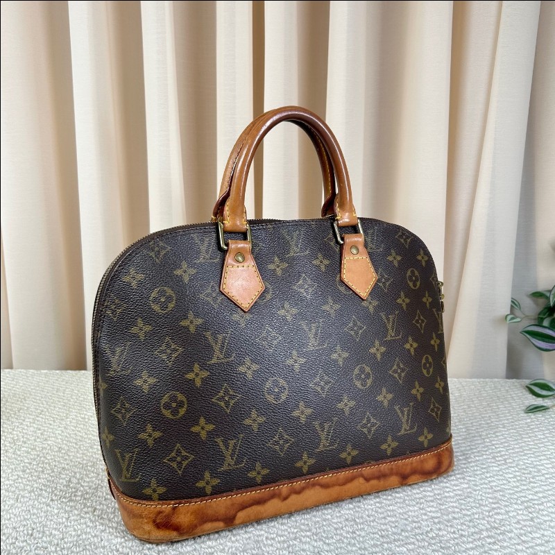 LV路易威登老花貝殼包 經典Monogram配色 金色五金 手提設計 容量大 實用性強-2