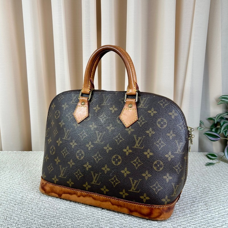 LV路易威登老花貝殼包 經典Monogram配色 金色五金 手提設計 容量大 實用性強-3