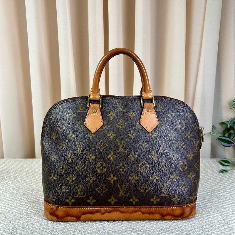 LV路易威登老花貝殼包 經典Monogram配色 金色五金 手提設計 容量大 實用性強-5