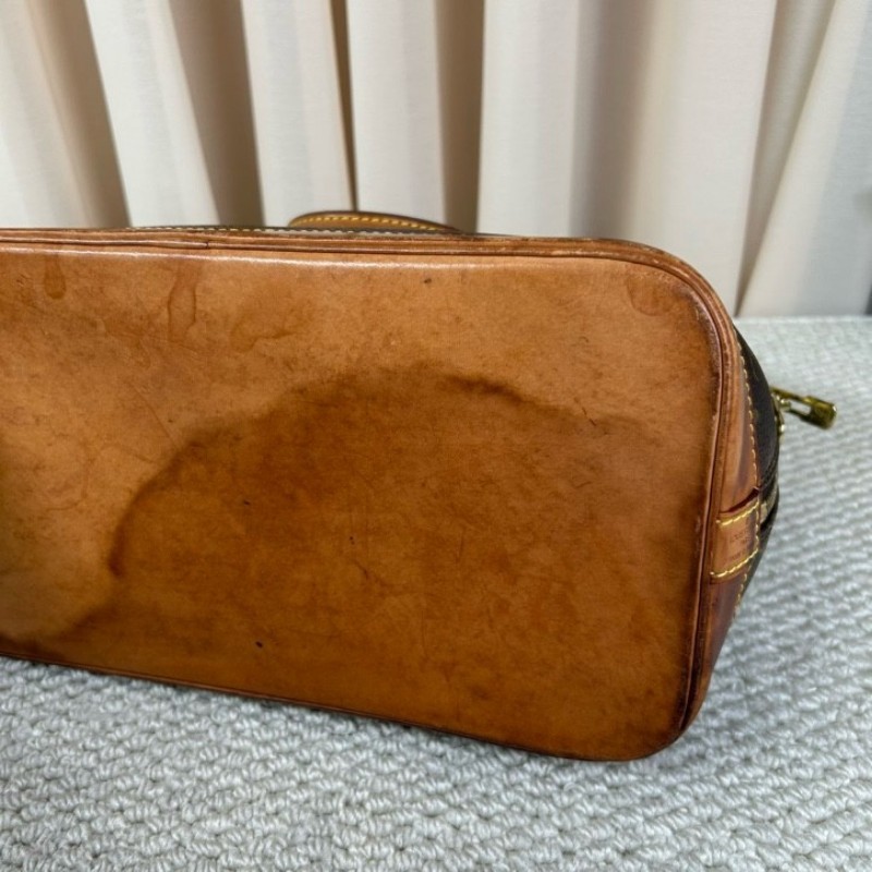 LV路易威登老花貝殼包 經典Monogram配色 金色五金 手提設計 容量大 實用性強-9