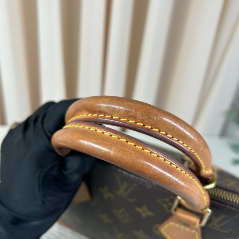 LV路易威登老花貝殼包 經典Monogram配色 金色五金 手提設計 容量大 實用性強-19