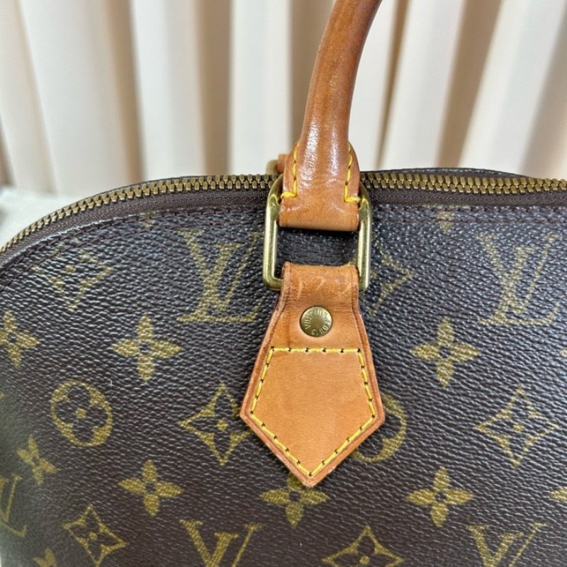 LV路易威登老花貝殼包 經典Monogram配色 金色五金 手提設計 容量大 實用性強-23