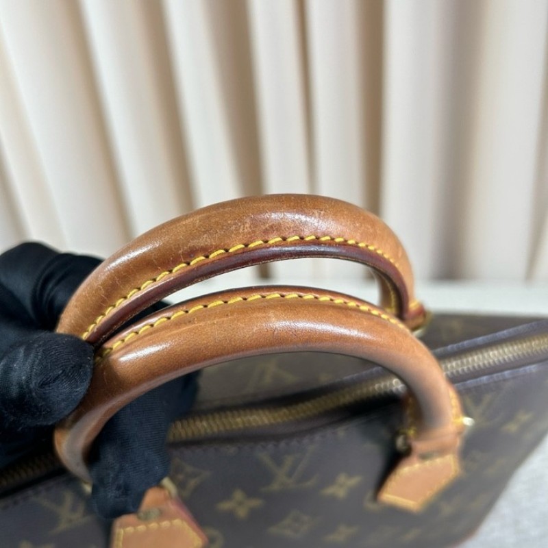 LV路易威登老花貝殼包 經典Monogram配色 金色五金 手提設計 容量大 實用性強-24