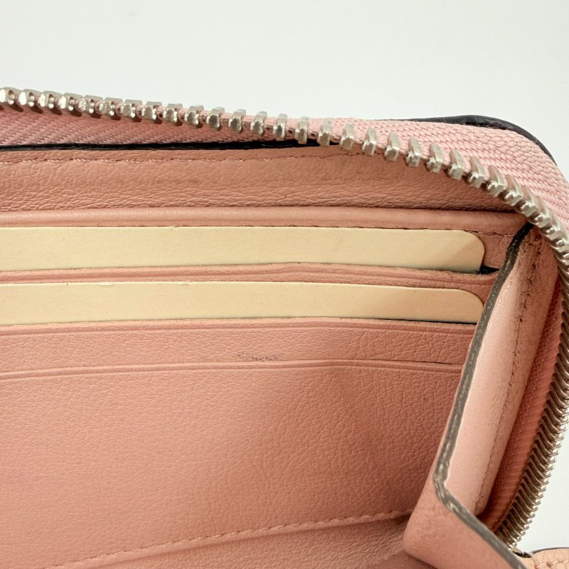 Louis Vuitton - 粉色牛皮雕花簍空Mahina拉鍊長夾-15