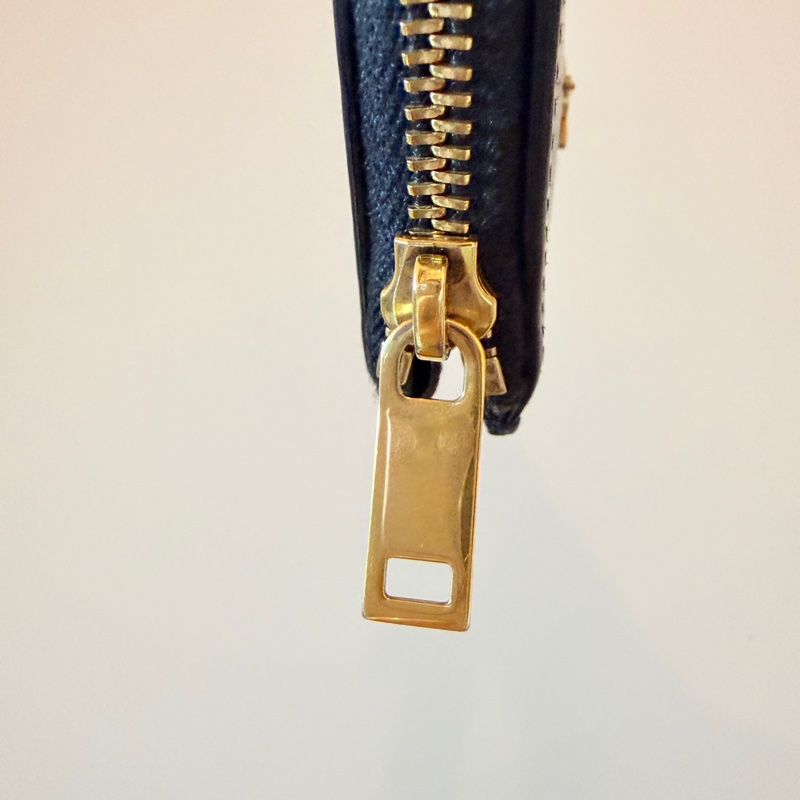 YSL小牛皮卡夾 多層式拉鍊卡片套-9