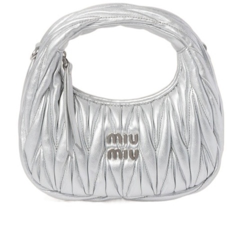 Miu Miu 女士 迷你Wander Matelassé單肩包均碼碼MINI、17.5cm*5.5cm*14cm