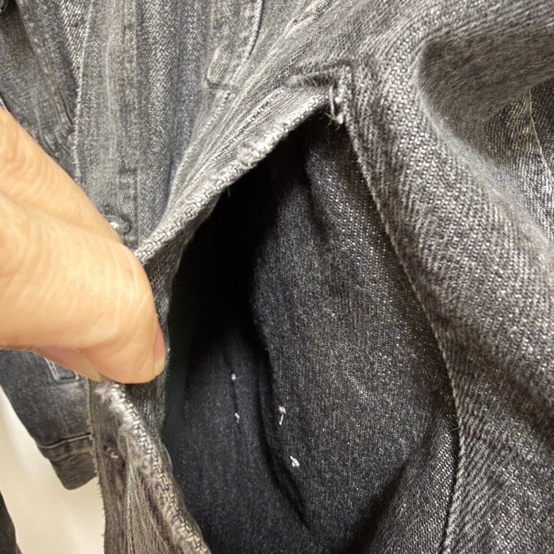 Balenciaga 立體浮雕Logo深灰色牛仔外套 男女都可以穿 附實穿-18