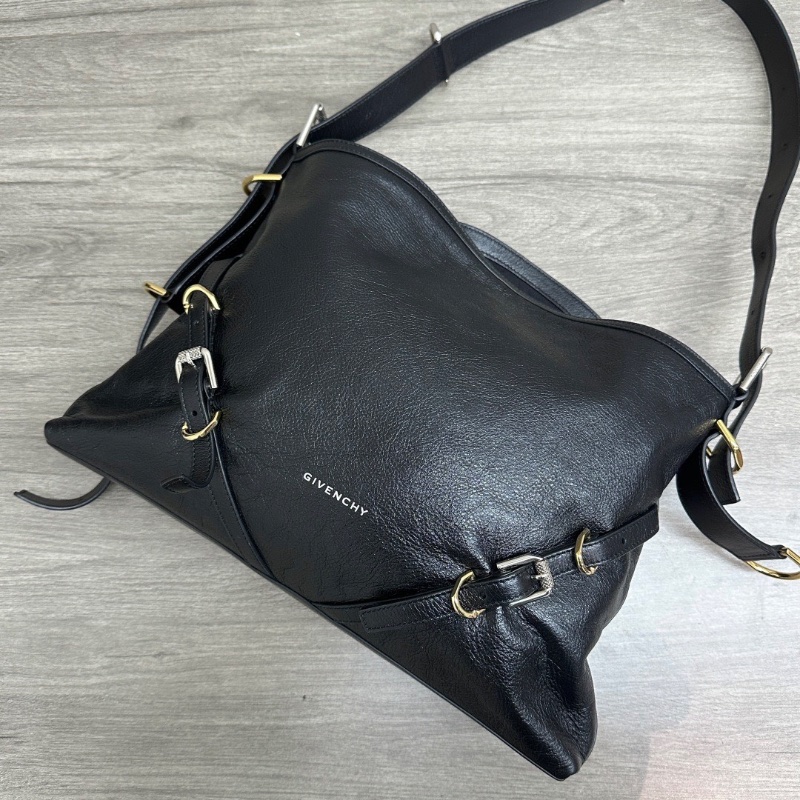 GIVENCHY 黑金Voyou肩背斜背包37*27*5 98新配件塵袋-3