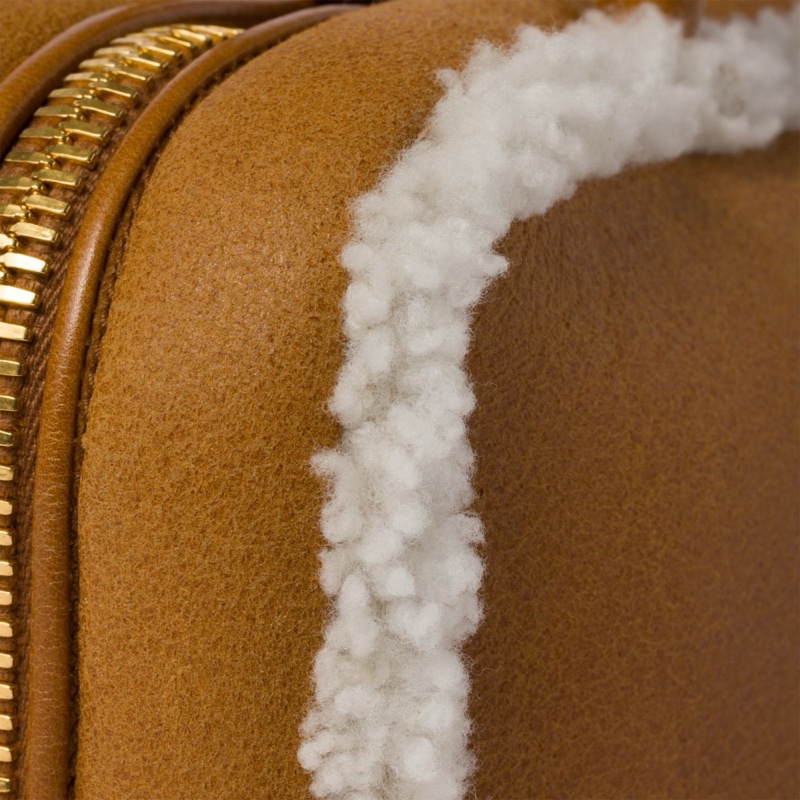 Miu Miu 女士 Arcadie羊皮毛手提包均碼碼27cm*9cm*12cm-4