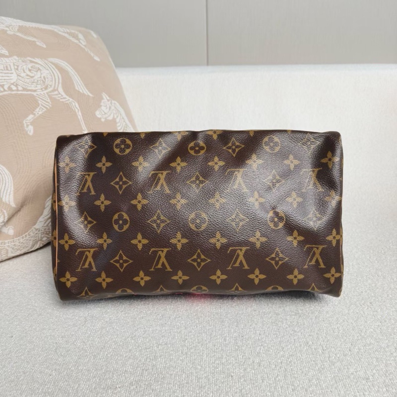 LV老花限量塗鴉Speedy30 30*21*18  99新鑰匙鎖塵袋-4