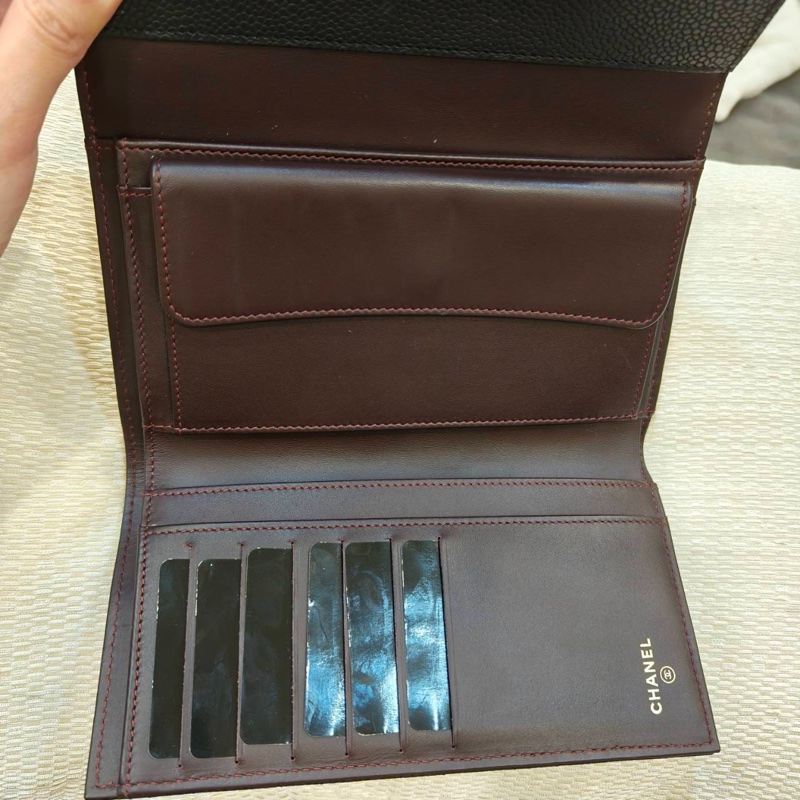 #荔枝皮 #櫃上在售5️⃣萬多 香奈兒黑金三折信封長夾 經典cf款🔥-2