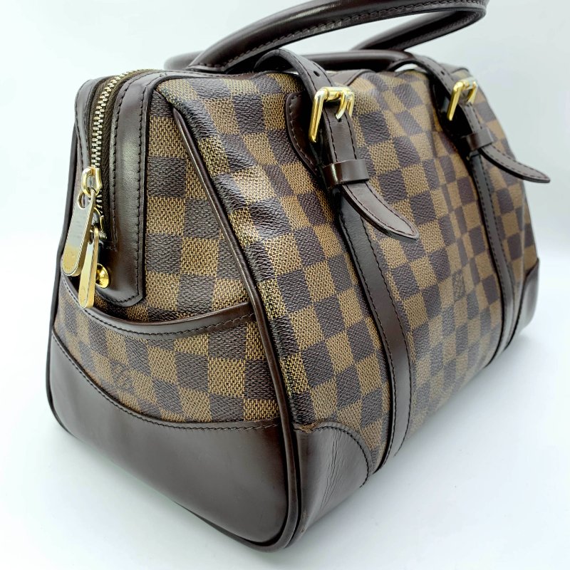 Louis Vuitton Damier Berkeley 路易威登棋盤格手提包，MM，N52000，真品，現貨，免運-3