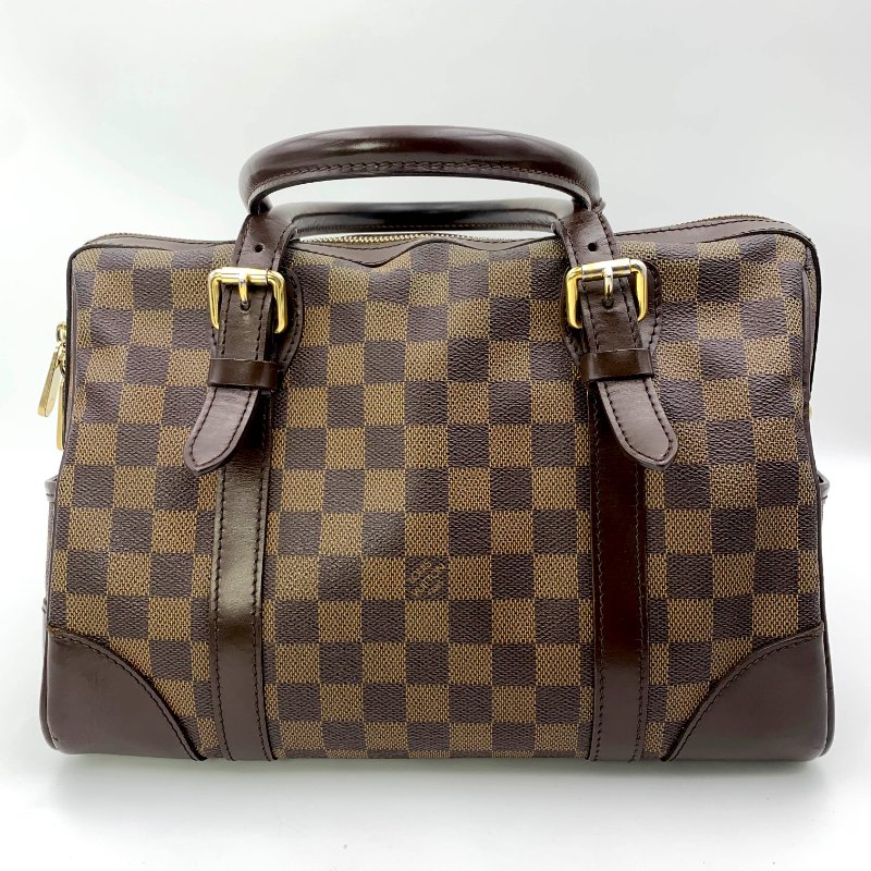 Louis Vuitton Damier Berkeley 路易威登棋盤格手提包，MM，N52000，真品，現貨，免運-4