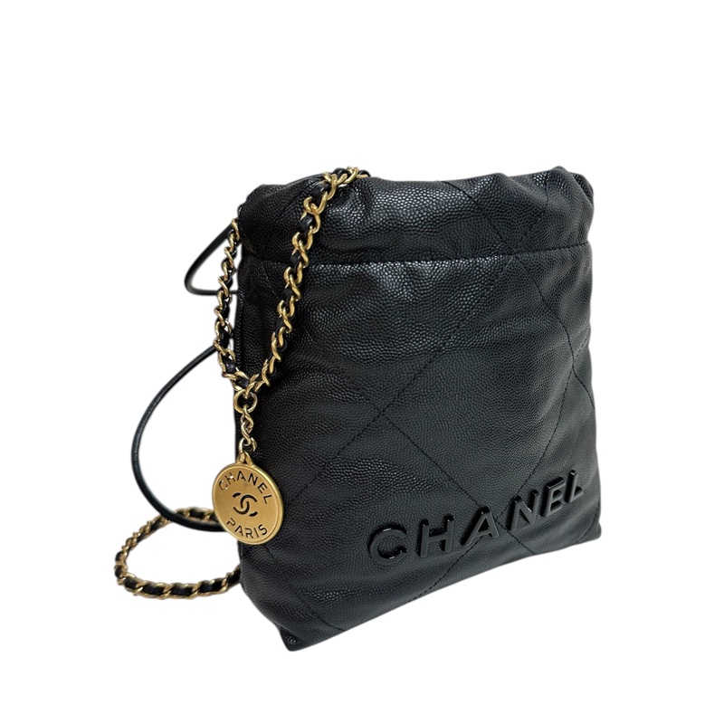 Chanel 22 mini AS3980牛皮荔枝紋-1