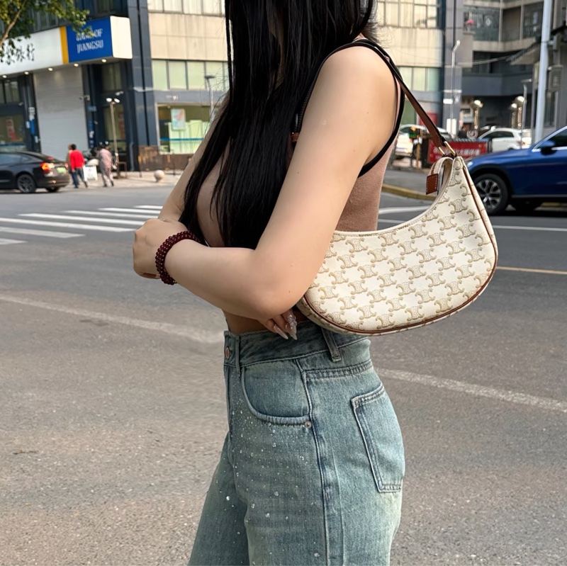 🈶購證 #全網最低💰 #白色情人節 Celine Ava白凱旋門腋下肩背包-2