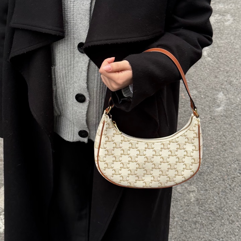 🈶購證 #全網最低💰 #白色情人節 Celine Ava白凱旋門腋下肩背包-4