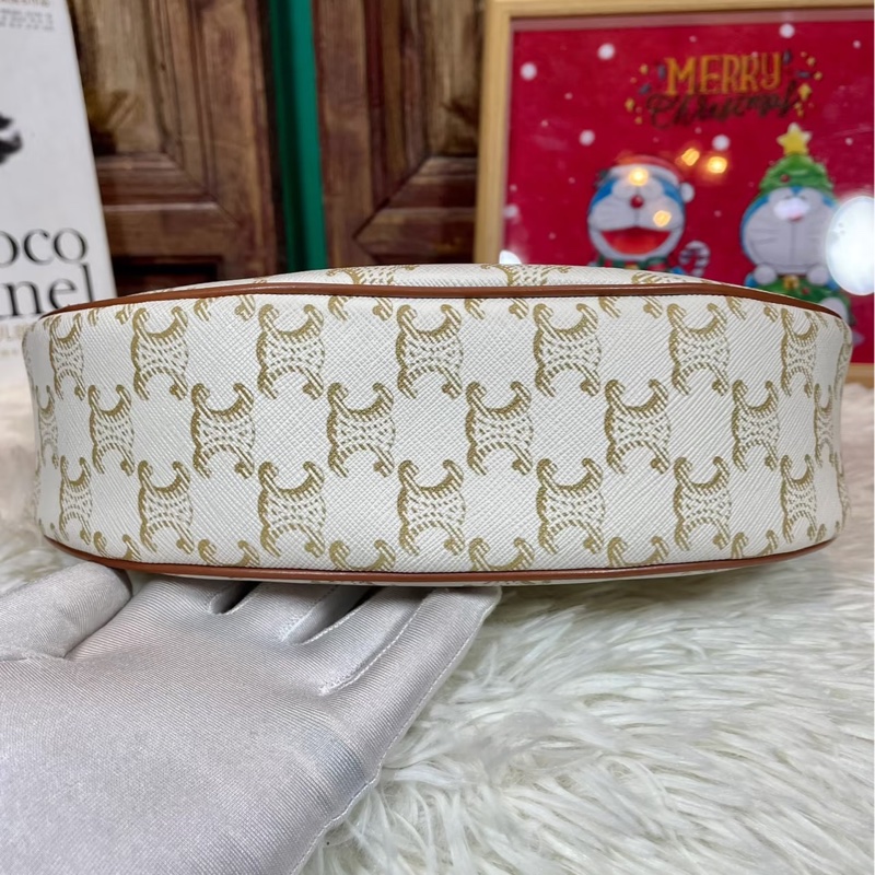 🈶購證 #全網最低💰 #白色情人節 Celine Ava白凱旋門腋下肩背包-11