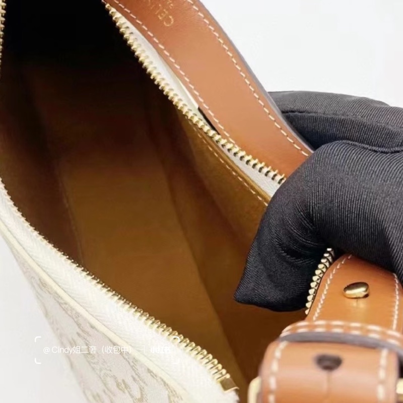 🈶購證 #全網最低💰 #白色情人節 Celine Ava白凱旋門腋下肩背包-12