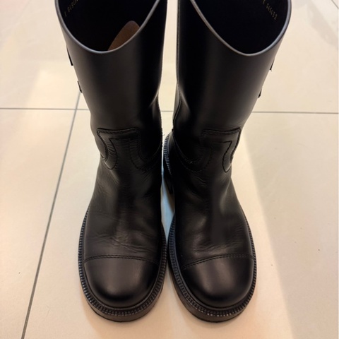 CHANEL香奈兒騎士靴黑色