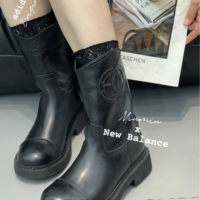 CHANEL香奈兒騎士靴黑色-2