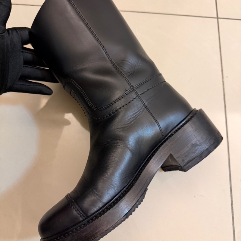 CHANEL香奈兒騎士靴黑色-36