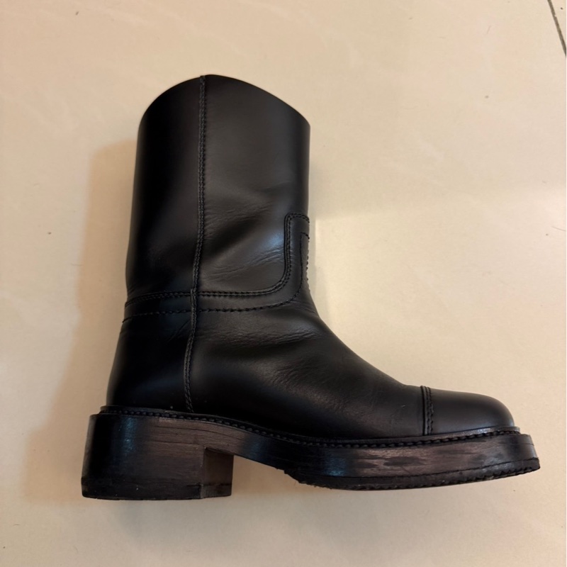 CHANEL香奈兒騎士靴黑色-37