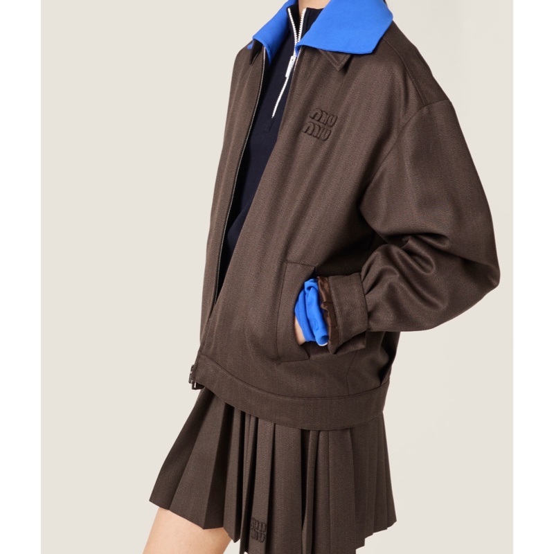 Miu Miu 女士 褶襇罩布迷你裙IT-36 IT-38 IT-40 IT-42 IT-44碼-4