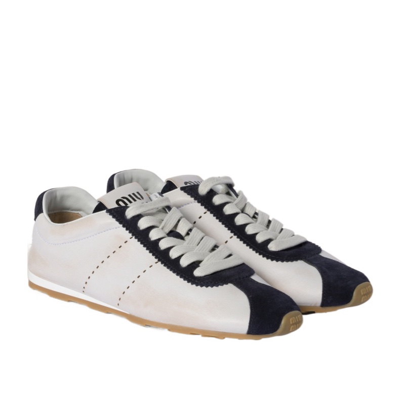 Miu Miu 女士 Plume系帶運動鞋36 36.5 37 37.5 38 38.5 39 40 41碼-0