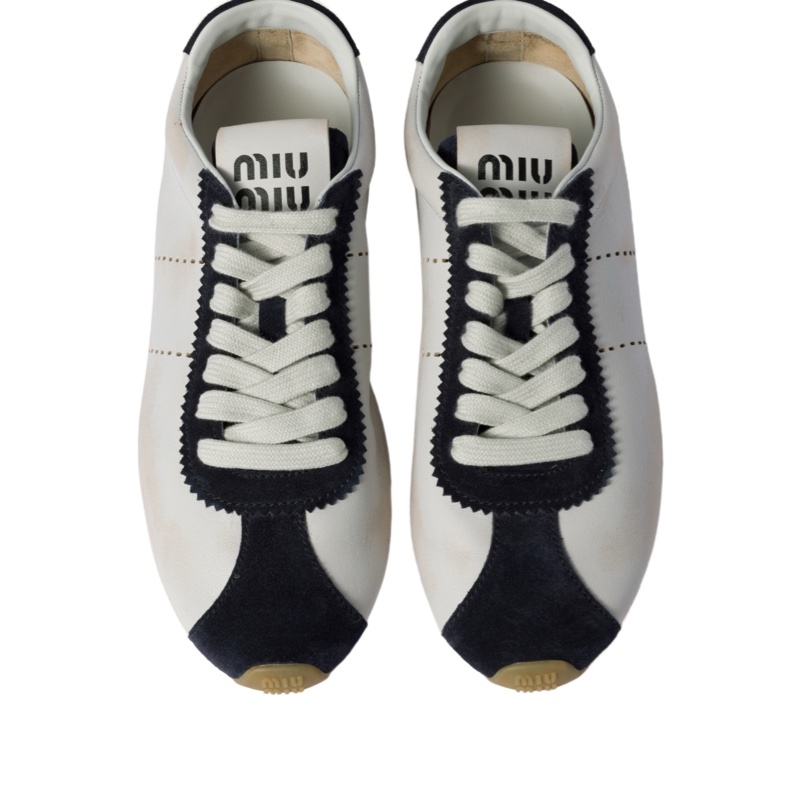 Miu Miu 女士 Plume系帶運動鞋36 36.5 37 37.5 38 38.5 39 40 41碼-4