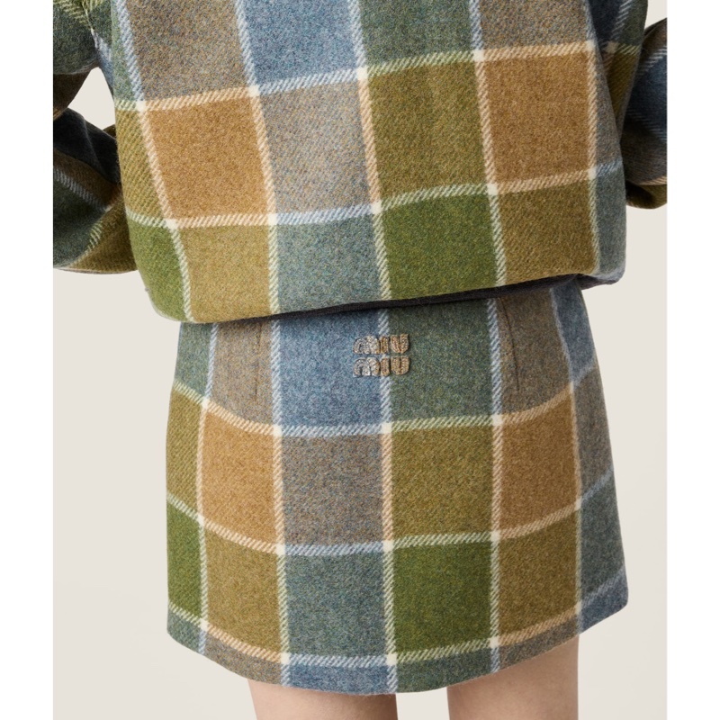 Miu Miu 女士 格紋迷你裙IT-36 IT-38 IT-40 IT-42碼-2