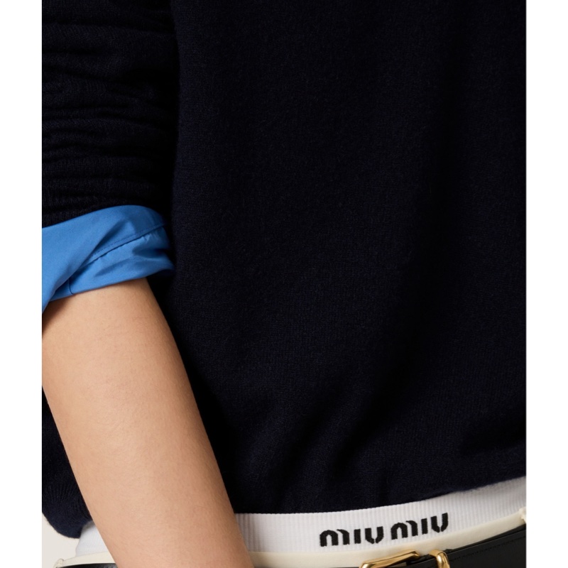 Miu Miu 女士 羊絨 Polo領針織衫IT-36 IT-38 IT-40 IT-42 IT-44 IT-46 IT-48碼-4