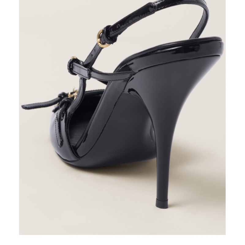 Miu Miu 女士 帶扣露跟高跟鞋36 37 37.5 38 38.5 39 39.5 40 40.5 41碼-2