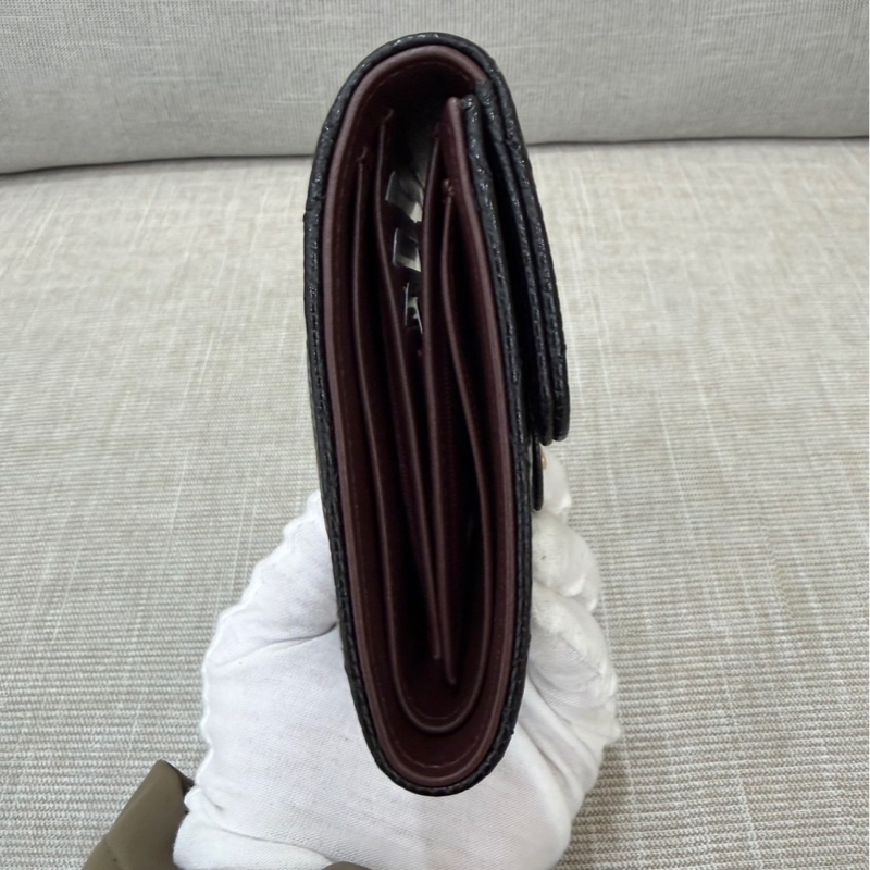 香奈兒Chanel 經典荔枝牛皮三折短夾-4