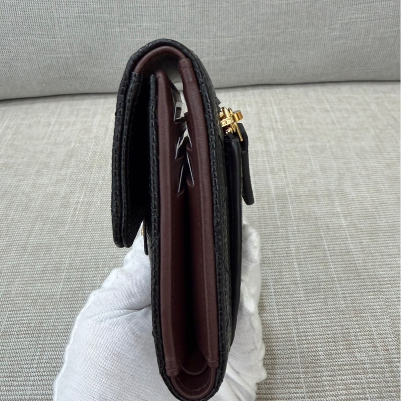 香奈兒Chanel 經典荔枝牛皮三折短夾-5