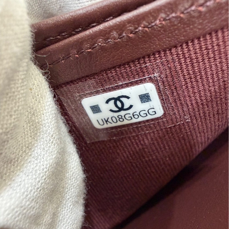 香奈兒Chanel 經典荔枝牛皮三折短夾-25